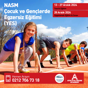 NASM YES - Çocuk ve Gençlerde Egzersiz Uzmanlığı Aralık 2024